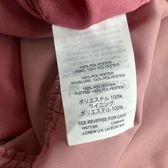 J. Crew Guava Pink Velvet Peplum Cami - Picture 4 of 4